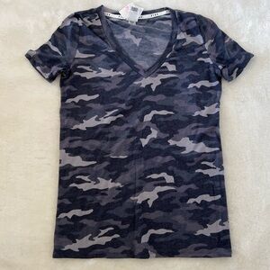 Pink VS Army Print Sleepwear Top